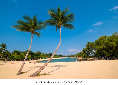 Palawan Beach At Sentosa Island, Singapore.