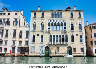 The Palazzo Bernardo a San Polo on Grand Canal in Venice. 