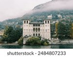 Palazzo Gallio in the commune of Gravedona on the wooded shores of Lake Como. Italy