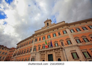 Palazzo Montecitorio, Seat Of The Chamber Of Deputies, Rome, Italy