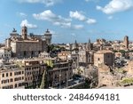 Palazzo Senatorio, View from Palatine Hill, Rome, Italy