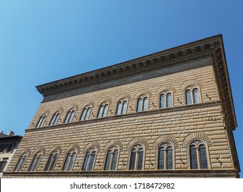 Palazzo Strozzi, renaissance landmark in Florence, Italy