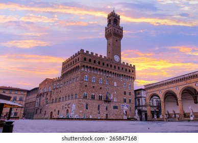 Palazzo Vecchio or Palazzo della Signoria in Florence, Italy. 