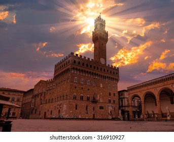 Palazzo Vecchio or Palazzo della Signoria in Florence, Italy.