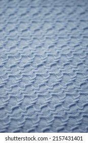 Pale Blue Fabric Elastic Cloth Textured Background.