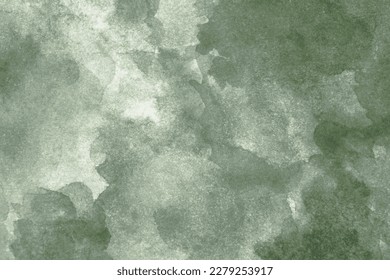 Pale gray blue green abstract watercolor drawing  Sage green color  Art background for design  Water  Grunge  Blot  Stein  daub 