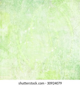 Pale Marbled Grunge Green Textured Background