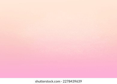 Pale pink sweet two tone color gradation with light orange on recyclable cardboard box paper texture background with space