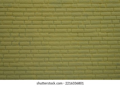 Pale Yellow Painted Brick Veneer Wall Texture