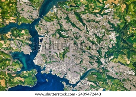 Paleozoic Plymouths. Plymouth, Massachusetts, and Plymouth, England, share a historical connection even older than the first Thanksgiving. Elements of this image furnished by NASA.