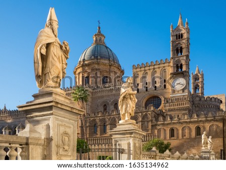 Palermo Cathedral, of the Assumption of the Virgin Mary, Palermo, Sicily, Italy, Europe.