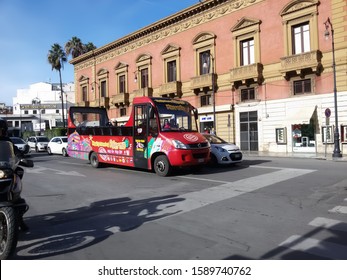 Palermo Sicily Italy - December 15 2019 - Verdi Square.