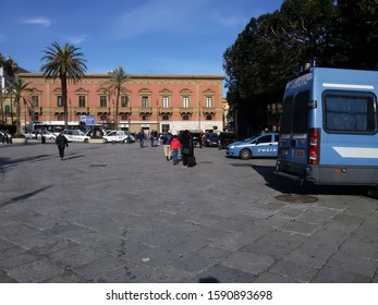 Palermo Sicily Italy - December 15 2019 - Verdi Square