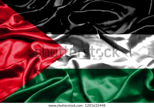 Palestine Flag Waving Wind Stock Photo 1201632448 | Shutterstock