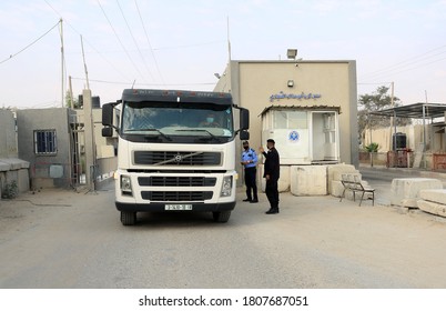 Palestinian Trucks With Through The Karem Abu Salem Crossing To The Gaza Power Plant, After Militant Groups And Israel Agreed To End A Weeks-long Escalation Of Unrest, In Gaza Strip, On Sep 1, 2020.