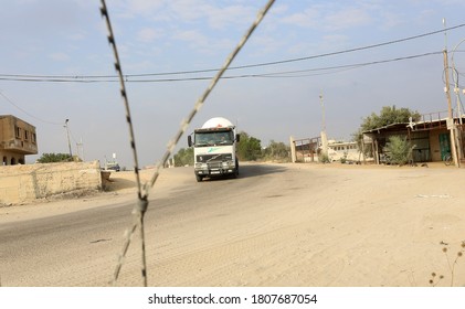 Palestinian Trucks With Through The Karem Abu Salem Crossing To The Gaza Power Plant, After Militant Groups And Israel Agreed To End A Weeks-long Escalation Of Unrest, In Gaza Strip, On Sep 1, 2020.