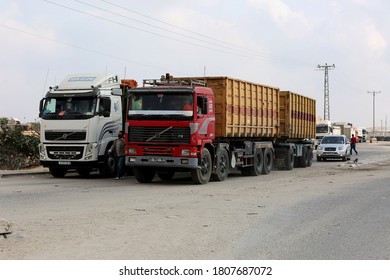 Palestinian Trucks With Through The Karem Abu Salem Crossing To The Gaza Power Plant, After Militant Groups And Israel Agreed To End A Weeks-long Escalation Of Unrest, In Gaza Strip, On Sep 1, 2020.