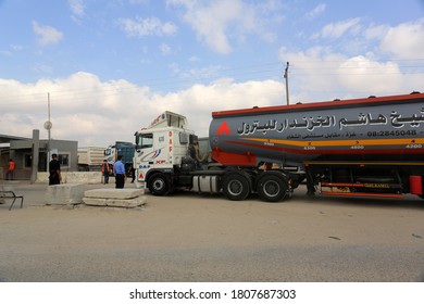 Palestinian Trucks With Through The Karem Abu Salem Crossing To The Gaza Power Plant, After Militant Groups And Israel Agreed To End A Weeks-long Escalation Of Unrest, In Gaza Strip, On Sep 1, 2020.