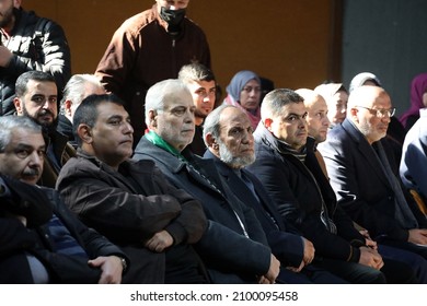 Palestinians Attend A Ceremony In Gaza City To Commemorate The Second Anniversary Of The Killing In Iraq Of Top Iranian Commander Qasem Soleimani (portrait), On January 3, 2022.