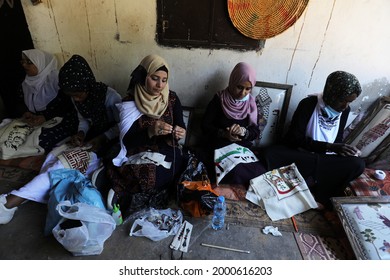 Palestinians Participate During The Revival Of Heritage Event On The Occasion Of World Refugee Day Next Sunday In The Maghazi Refugee Camp In The Central Gaza Strip, On July 1, 2021.