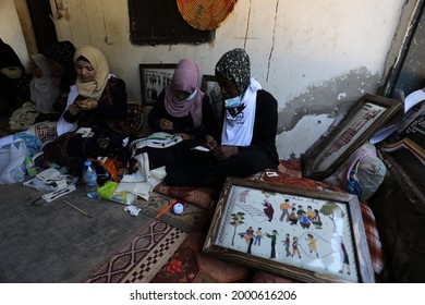 Palestinians Participate During The Revival Of Heritage Event On The Occasion Of World Refugee Day Next Sunday In The Maghazi Refugee Camp In The Central Gaza Strip, On July 1, 2021.