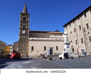 PALESTRINA, ITALY - FEBRUARY 20, 2020: Monumental Memorial To Renaissance Musician Giovanni Pierluigi Da Palestrina, Composer Of Church Sacred Music 