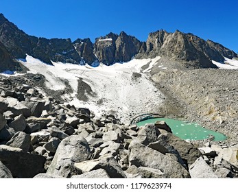 Palisade Glacier And Its Proglacial Lake, Sierra Nevada Mountains, California, September 2018