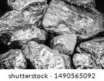 Palladium is a chemical element which at room temperature contracts in the solid state. Metal used in industry. Mineral extraction concept.