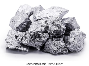 Palladium, A Transition Metal, Used In The Production Of Military Aerospace Equipment And In The Manufacture Of Catalysts, Palladium Stones, Metal Used In Industry. Local Focus