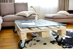 Pallet Coffee Table - A Contemporary Interior Detail