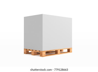 Pallet Mockup 3d Isolated