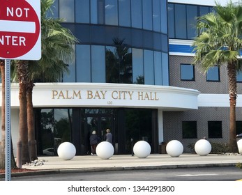 Palm Bay Florida City Hall. USA, Malabar Road, 3/20/2019