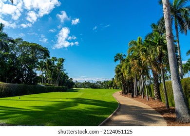 PALM BEACH, FLORIDA - JANUARY 23, 2022: The Ocean Golf Course at The Breakers, Palm Beach, Florida