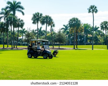 PALM BEACH, FLORIDA - JANUARY 23, 2022: The Ocean Golf Course at The Breakers, Palm Beach, Florida