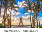 Palm Beach, Florida, USA clock tower on Worth Ave.