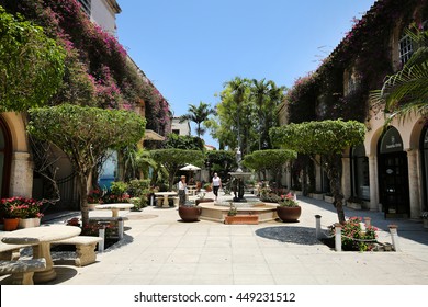 PALM BEACH, FLORIDA, USA: The courtyards of upscale shopping area Worth Avenue of Palm Beach as seen on May 14, 2016.