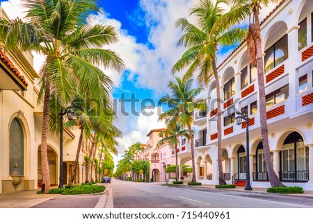 Palm Beach, Florida, USA at Worth Ave.