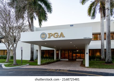 
Palm Beach Gardens, FL, USA - January 2, 2022: PGA of America Headquarters in Palm Beach Gardens, FL, USA. The Professional Golfers' Association of America is an American organization.  
