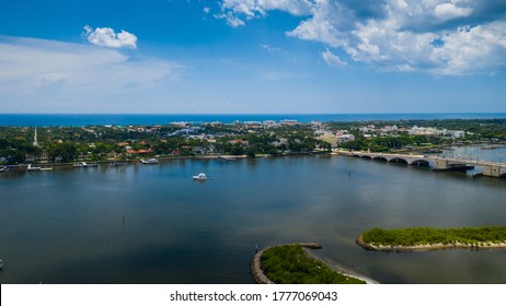 Palm Beach Is A Town In South Florida, Separated From The Mainland By The Lake Worth Lagoon.