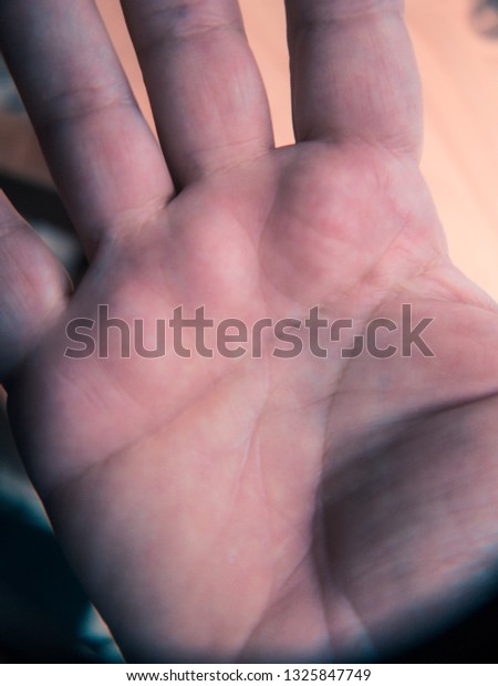 palm hand
macro