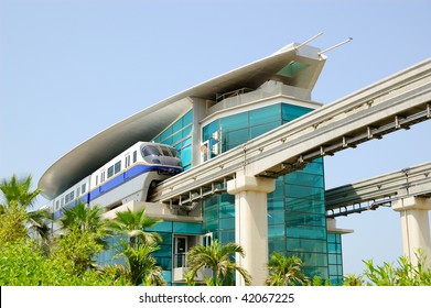 The Palm Jumeirah Monorail Station, United Arab Emirates