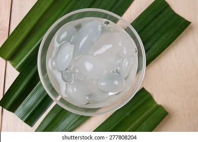 Palm Seed With Syrup In Cup