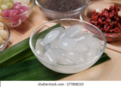 Palm Seed With Syrup In Cup