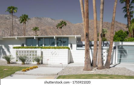 Palm Springs 28 September 2017 Mid Century House In A Palm Springs Canyon