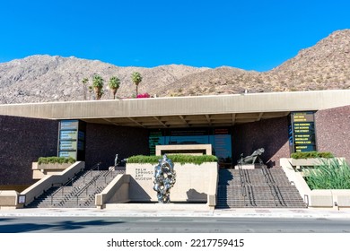 Palm Springs Art Museum Exterior View On Museum Drive - Palm Springs, California, USA - 2022