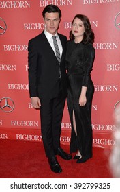 PALM SPRINGS, CA - JANUARY 2, 2016: Actor Finn Wittrock & Wife Sarah Roberts At The 2016 Palm Springs International Film Festival Awards Gala