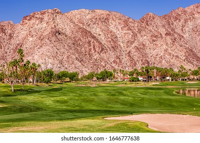 Palm Springs, California, April 04, 2015 : View Of A Golf Course During The Ana Inspiration Golf Tournament On Lpga Tour, Palm Springs, California, Usa.