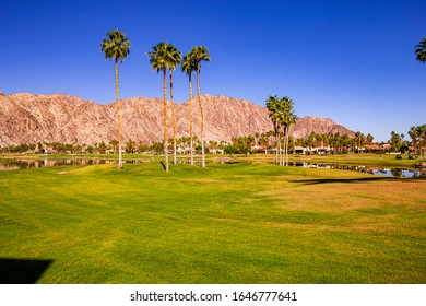 Palm Springs, California, April 04, 2015 : View Of A Golf Course During The Ana Inspiration Golf Tournament On Lpga Tour, Palm Springs, California, Usa.