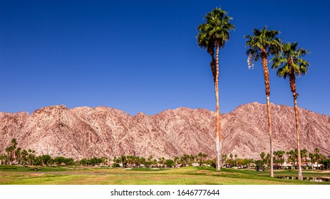 Palm Springs, California, April 04, 2015 : View Of A Golf Course During The Ana Inspiration Golf Tournament On Lpga Tour, Palm Springs, California, Usa.