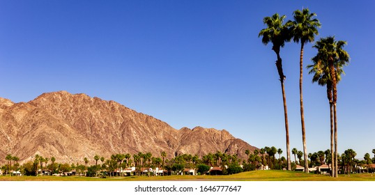 Palm Springs, California, April 04, 2015 : View Of A Golf Course During The Ana Inspiration Golf Tournament On Lpga Tour, Palm Springs, California, Usa.